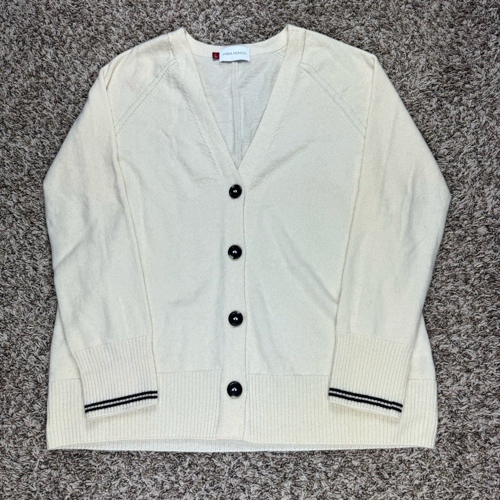 MISHA NONOO Constance Cardigan Cashmere Blend